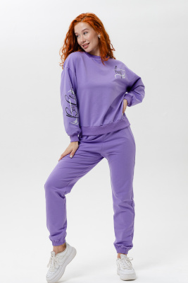 21612 Костюм с брюками фиолетовый